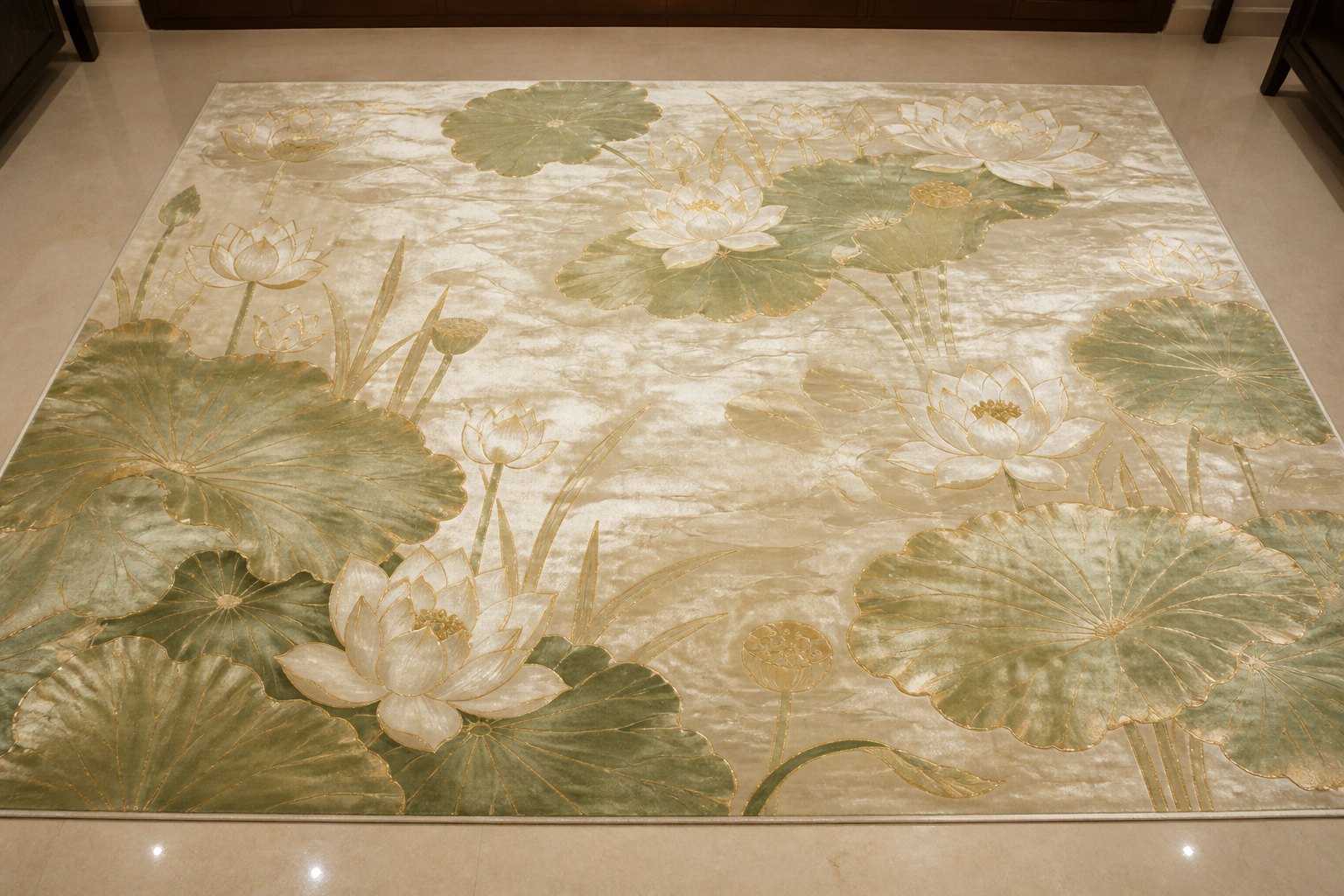 Lotus Grove Floor Cloth