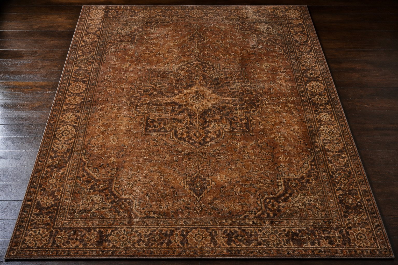 Umber Distressed Carpet