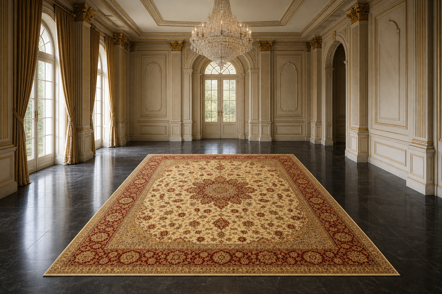 Imperial Kashan Silk Rug view 4