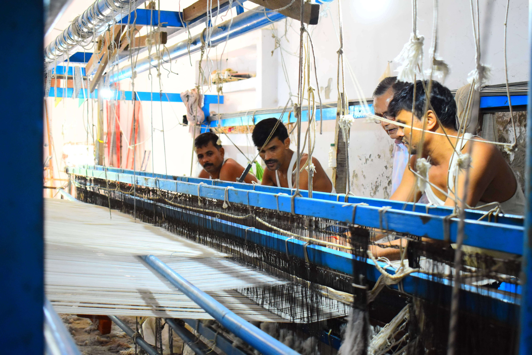 Workshop loom behind the craft